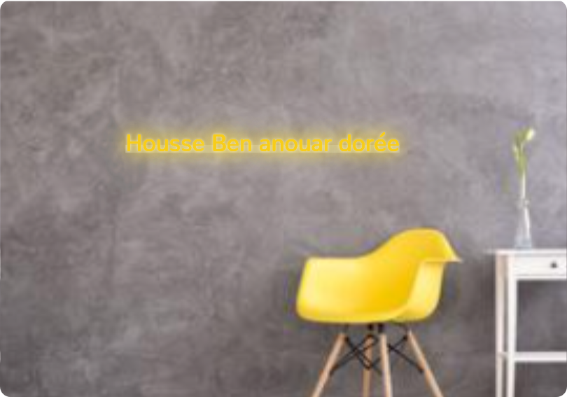 Custom text: Ben anouar-Hülle goldfarben
